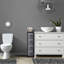 Commode étroite 4 tiroirs Sorbus avec structure en acier, plateau en bois et bacs en tissu-295669898