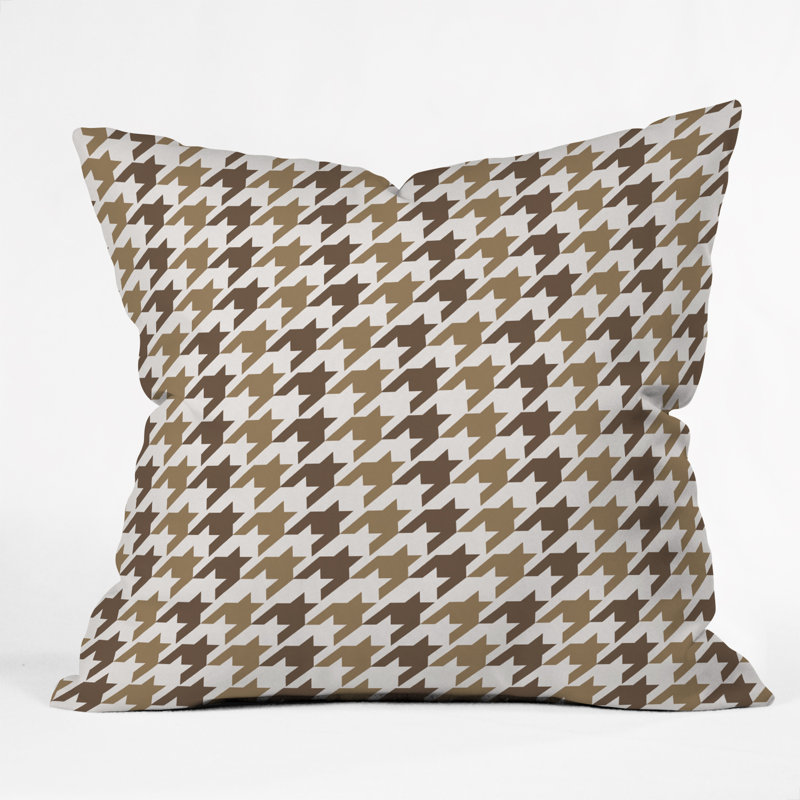 Allyson Johnson Classy Houndstooth Throw Pillow, 18" x 18"