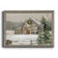 Winter Barn - cadre photo, reproduction d'art sur toile-1713457457-1713457464