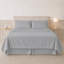 Ensemble de draps 4 pièces en microfibre ultra douce Modern Threads avec poches profondes, couleurs unies et imprimés-888613718-988049359