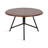 Avely Modern Round Wood and Metal Coffee Table-879190853