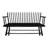 Black Wood Spindle Back Chair For Decoration With Element