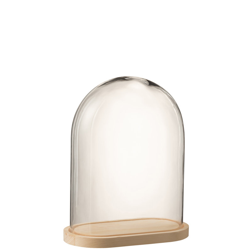 Gatun Cloche Or Water Globe, 42.5cm H x 33.5cm W x 19cm D, Beige