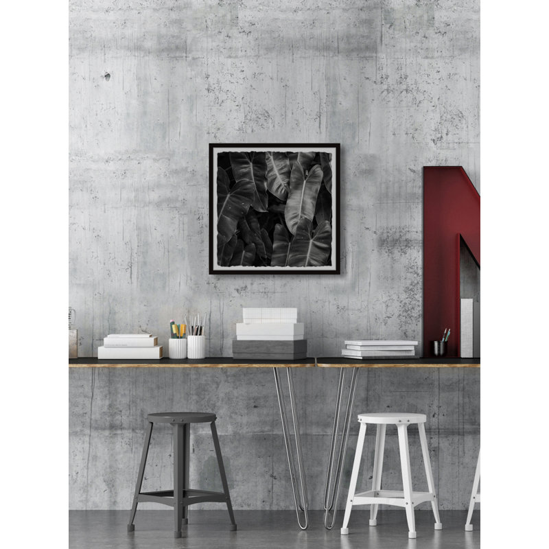 Lush Jungle Leaves - Single Picture Frame Painting, 41 cm H x 41 cm W