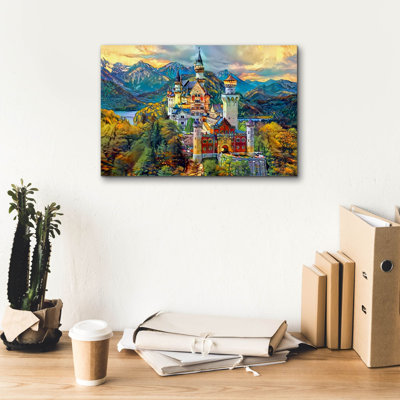 Epic Graffiti 'Baviera Fussen Germany Neuschwanste " Baviera Fussen Germany Neuschwanstein Castle " by Pedro Gavidia