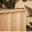 Three-Door Oiled Oak Chest of Drawers