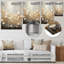 Minimalisme jaune, fleur blanche, collage I - Botanicals abstraits, art mural en métal, salon-2124976401