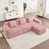 Velours côtelé rose