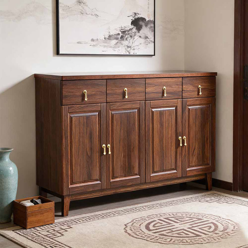 Nouvelle armoire à chaussures minimaliste de style chinois, 39.37" H x 62.99" W x 15.75" D