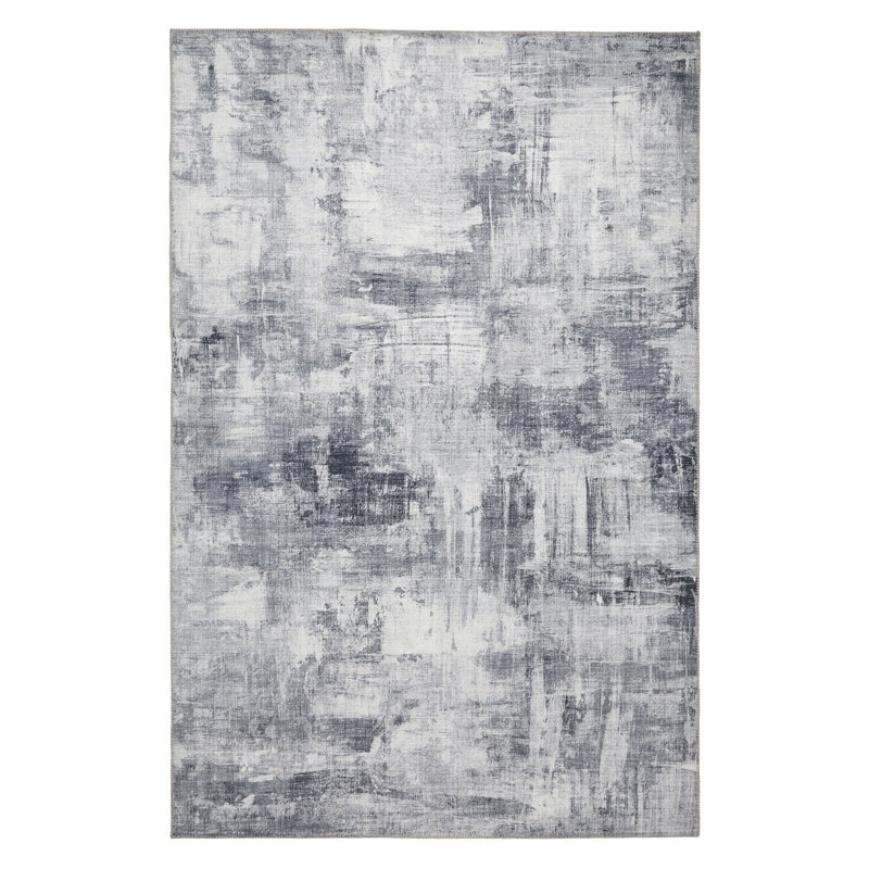 Aaliayah area rug Printed Rectangle Grey, Rectangle 120 x 170cm