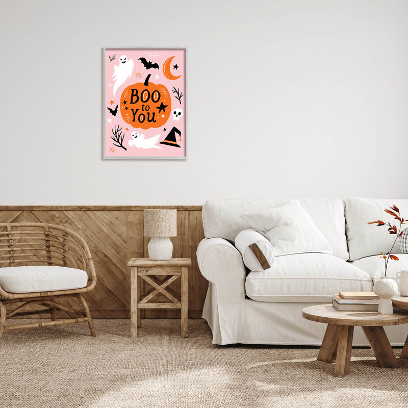 «Boo to You Halloween Elements» par Nina Seven - Impression sur toile, H 30 po x l 24 po x P 1,5 po