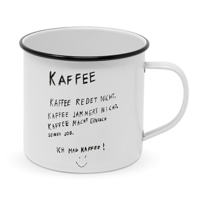 Powder-coated Metal Coffee Mug