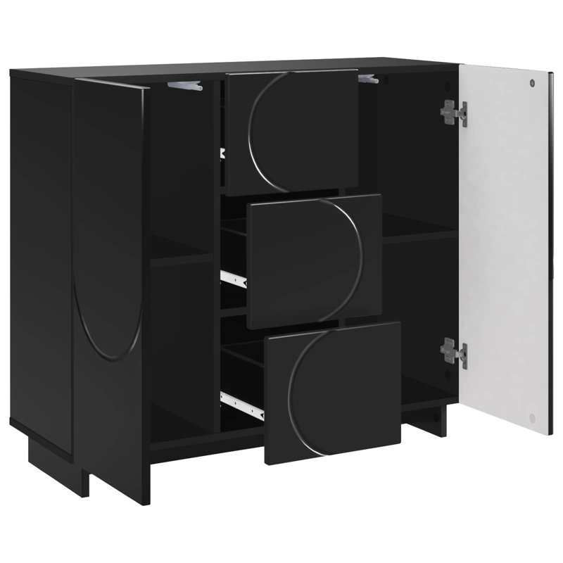 85.5cm Sideboard, Black