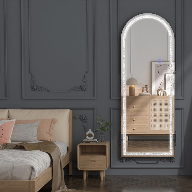 Miroir de plancher, Noir