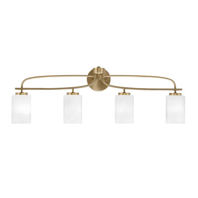 Barre d'éclairage de salle de bain 4 lumières Cavella