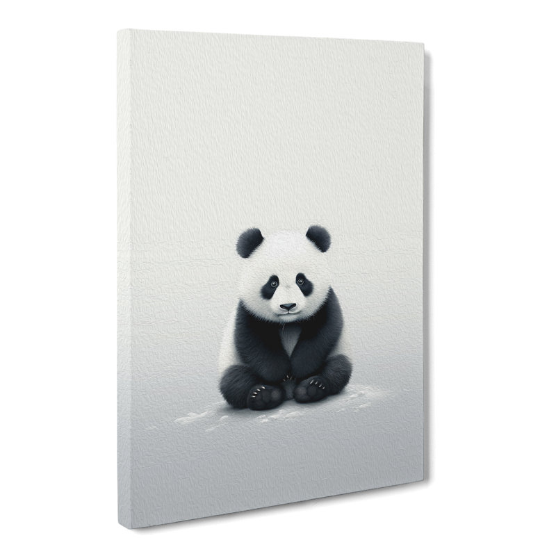 Panda Minimalism - Wrapped Canvas, 76cm H x 50cm W x 3cm D
