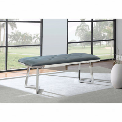Banc rembourré capitonné