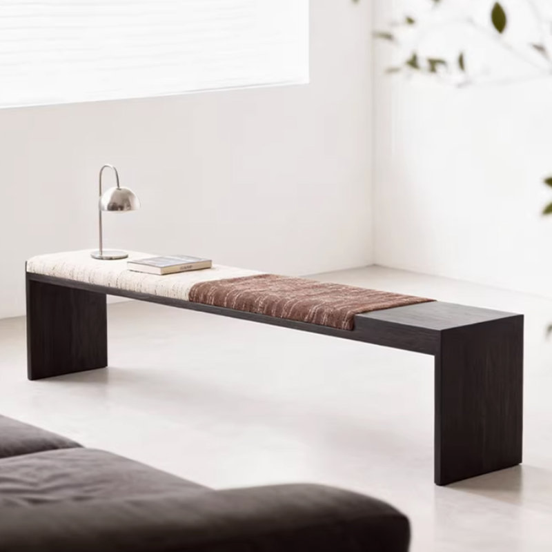 Banc rembourré Red, Rouge