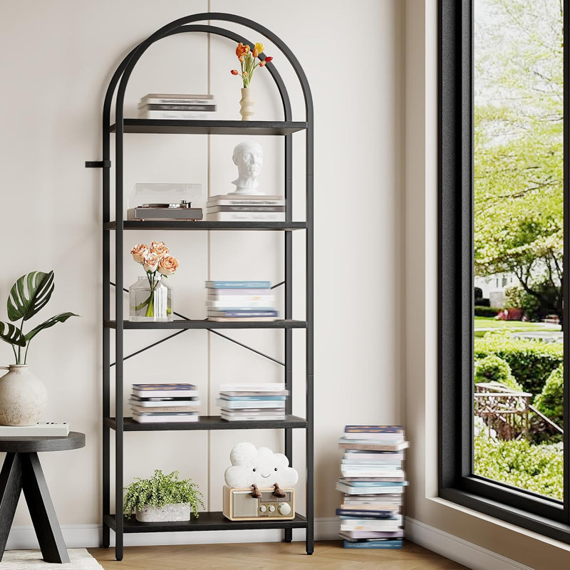 180cm H x 60cm W Bookcase, Black
