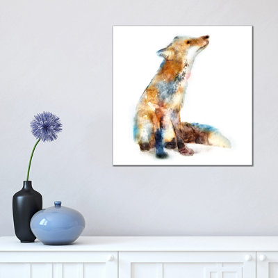 Fox 1 Piece Wrapped Canvas Painting
