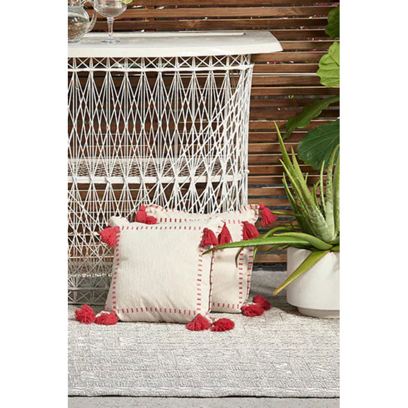 Tapis gris Maze, Rectangle 5 pi 3 po x 7 pi