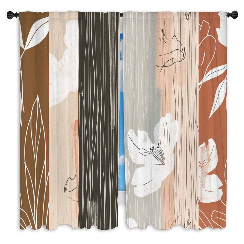 Paire de rideaux obscurcissant en polyester Javair, L 20 po x L 82 po