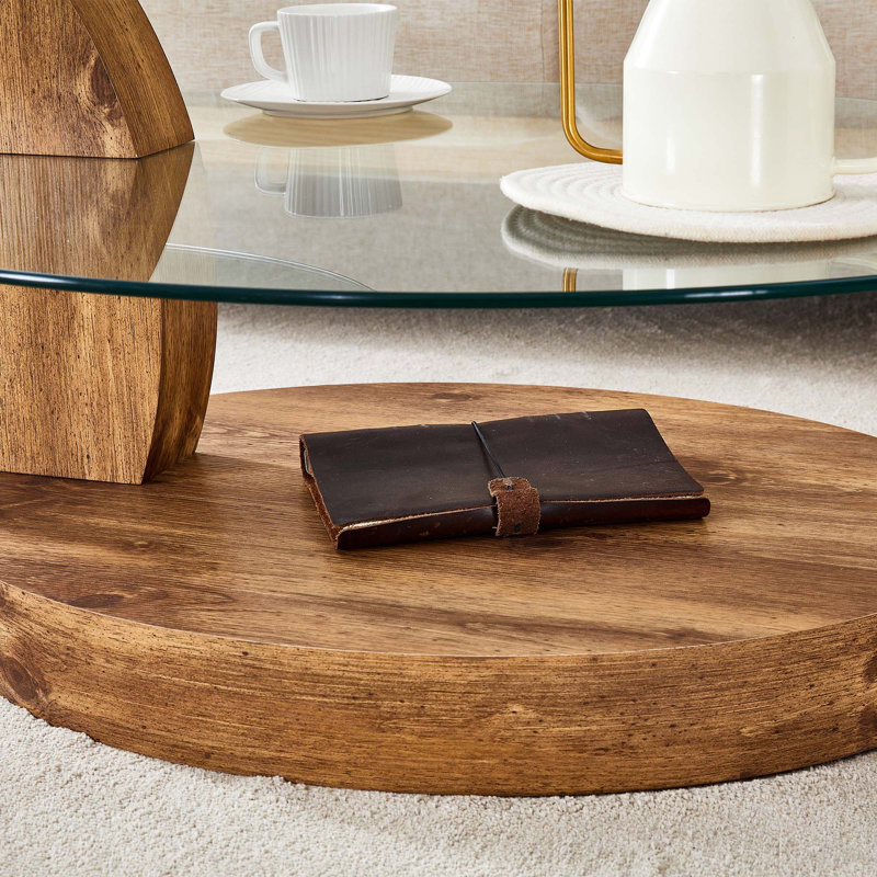 Double Layer Coffee Table, Brown