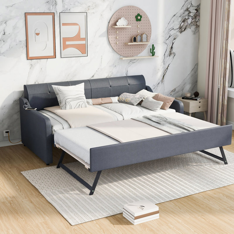 Lit de jour avec couchette et charge USB