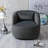 Sydney 33" Wide Velvet Upholstered Swivel Armchair-479364243