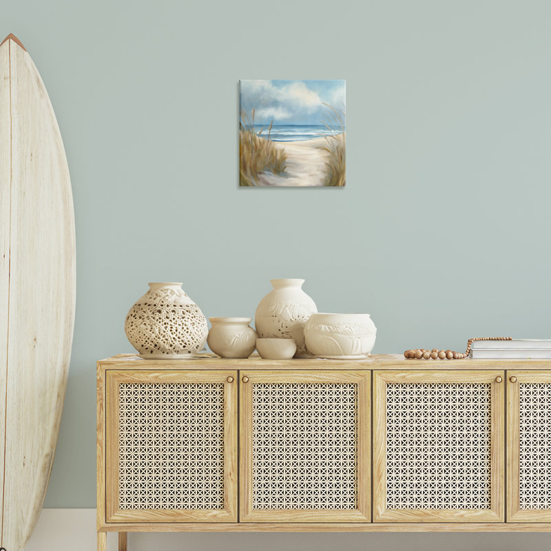 «Sea Grass Beach Coast», art mural par Kim Allen, H 17 po x l 17 po