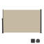 Auvent latéral rétractable pour écran de 138 po x 71 po, imperméable et résistant aux rayons UV, beige