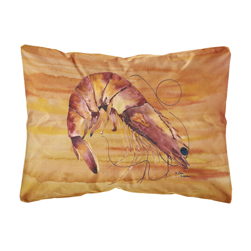 Coussin intérieur/extérieur crevette, Brun