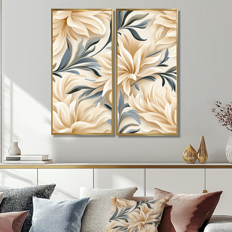 Driftwood Elegance, H 32 po x l 32 po, Impression encadrée flottante, Doré