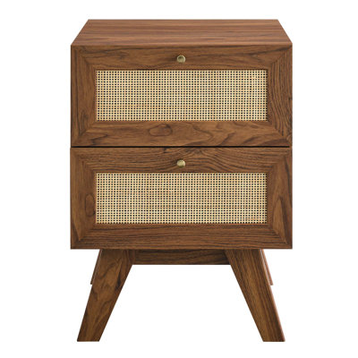 Modway Soma Rattan Weave 2 Drawer Nightstand