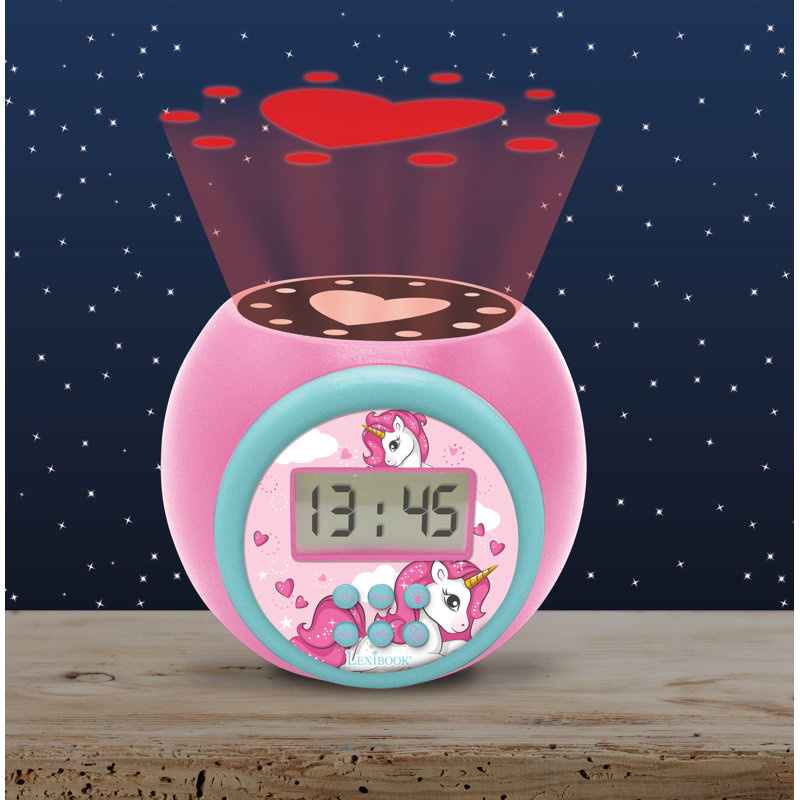 Electric Tabletop Clock in Pink with Alarm