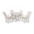 POLYWOOD Vineyard 5-Piece Round Dining Set with Trestle Legs-29563443