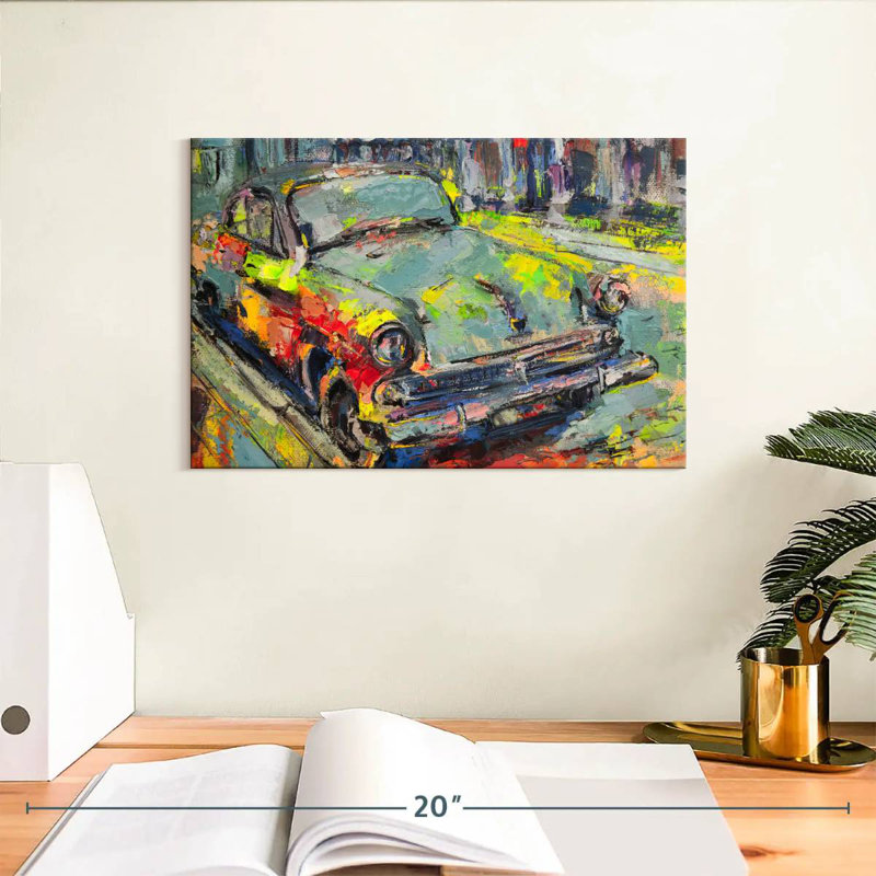 Mehar Abstract Car, 8" H x 12" W