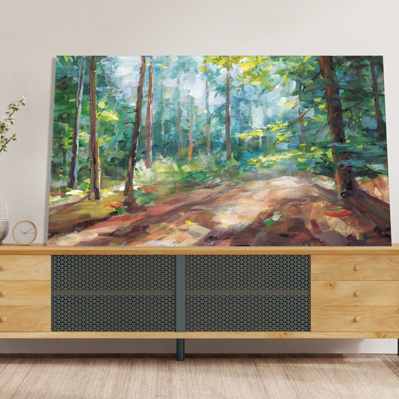 Woodland Reverie - Peinture, L 30 po x H 18 po, Toile tendue