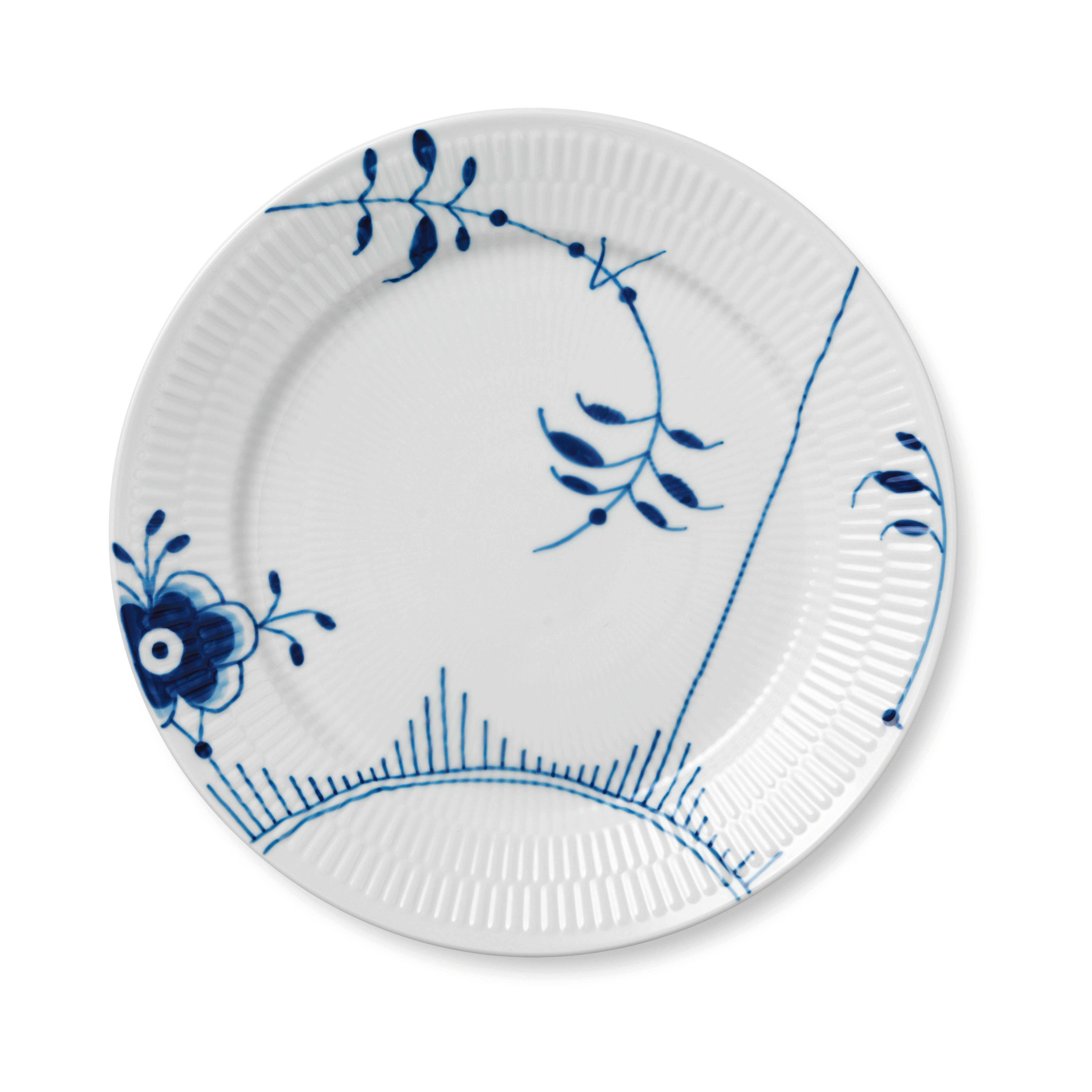 Blue Fluted Mega, Handmade Porcelain
