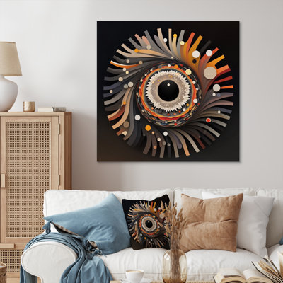 Œil de la Conscience rétro sur toile