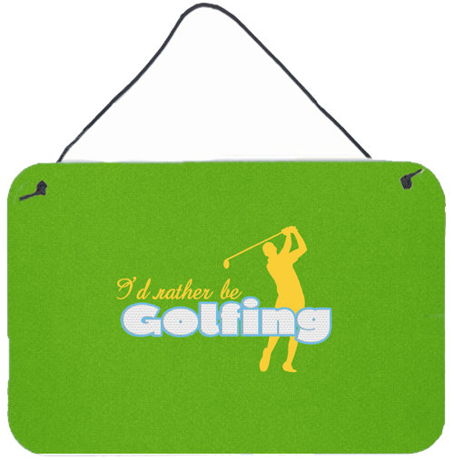 "me veux" golfing man "par denny knight, impression sur plaque