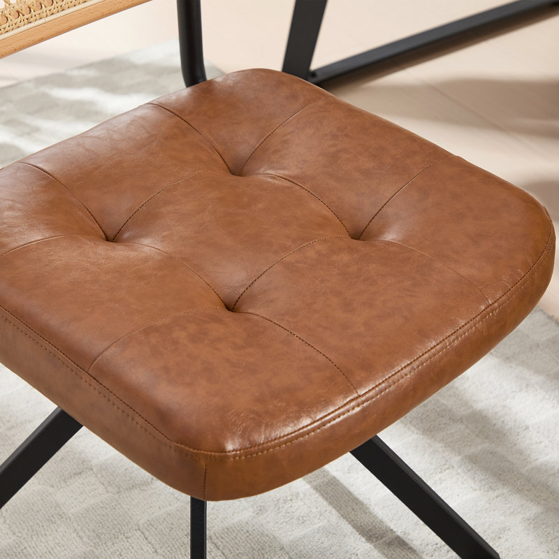 Fauteuil de travail pivotant moderne Markwart, Brun