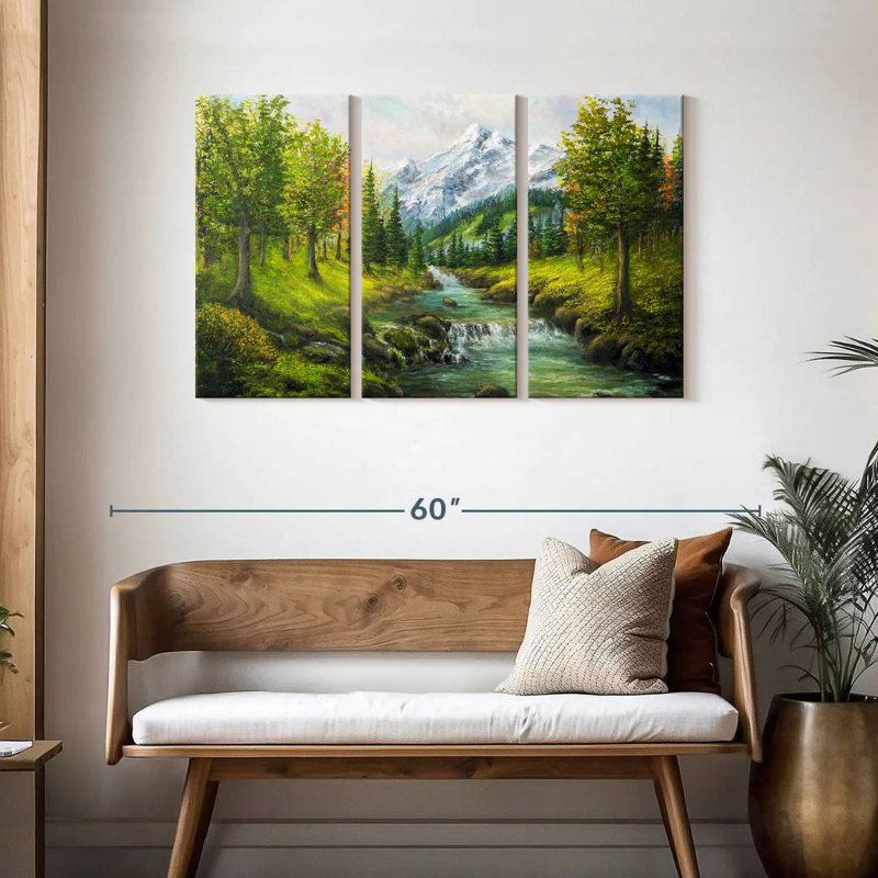 Alvord, montagne et rivière, H 28 po x l 45 po