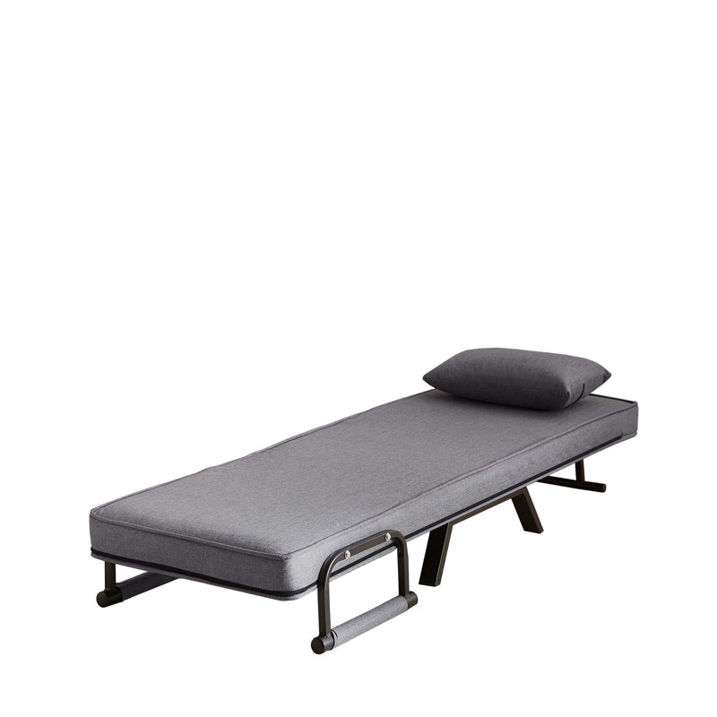 Convertible Chair Bed Sleeper For Adults, 5 In 1 Folding Chair Bed With 5-Position Adjustable Backrest & Pillow, Comfy Single Futon Sofa Bed For Small Spaces, Apartment, Office