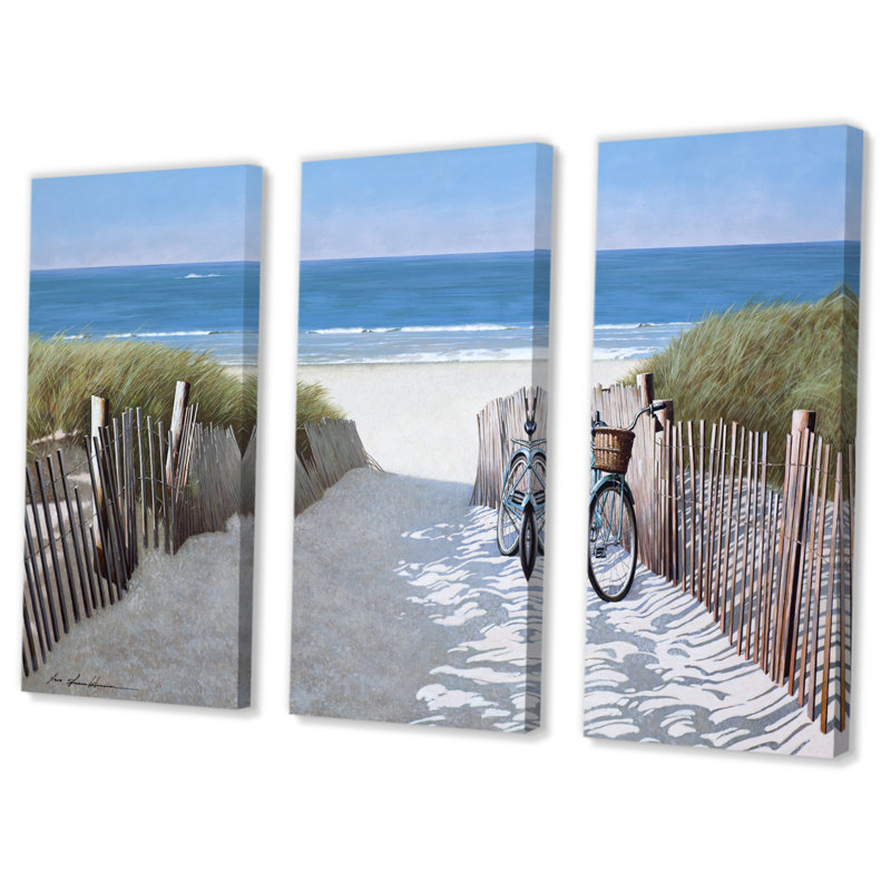 « beach bike 2 », reproduction d’image multi-pièces sur toile