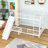 Full over Full Size Metal Bunk Bed with Interchangeable Slide and Guardrail-572182765