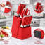 Ensemble de couteaux de cuisine en acier inoxydable 13 pièces Modern-128803486