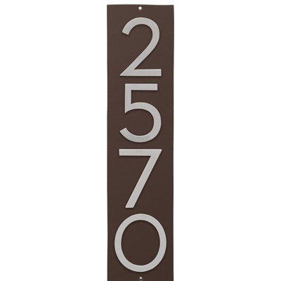 Floating 1-Line Wall Address Plaque