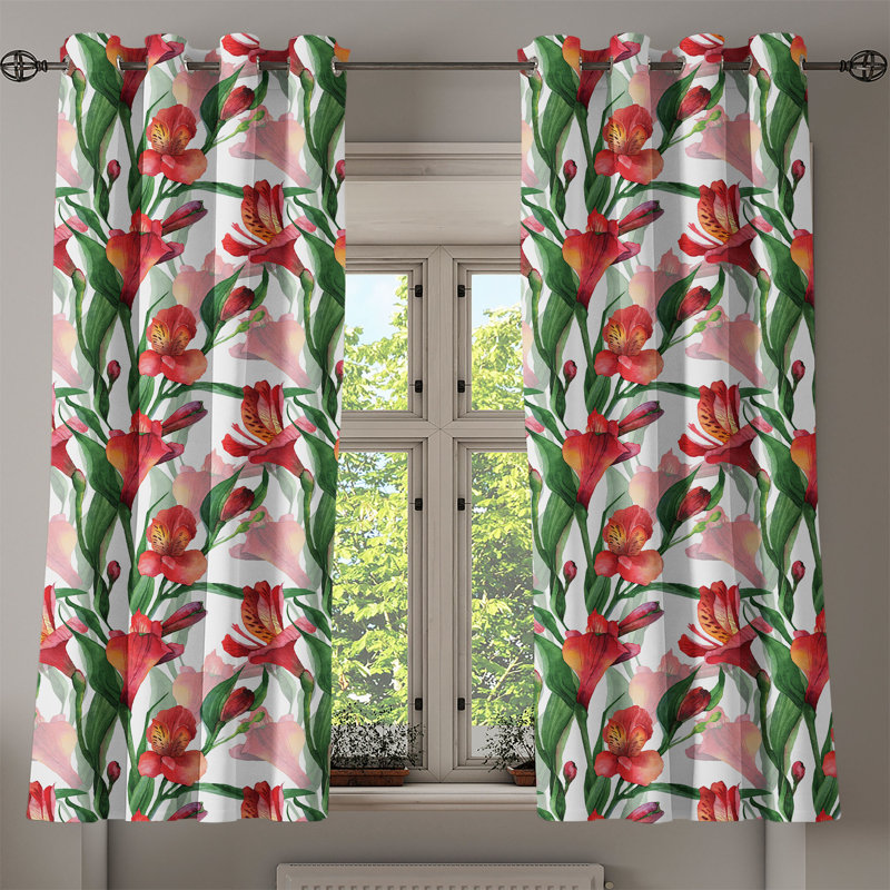 Semi Sheer Curtain Pair