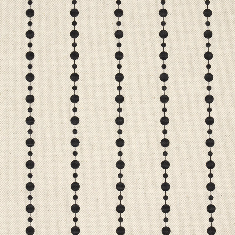 Tissu à rayures Schumacher x Neisha Crosland, Noir/crème